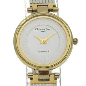 Dior Watches 4715032 WhiteDial Stainless Steel/Plated Gold Quartz Analog
